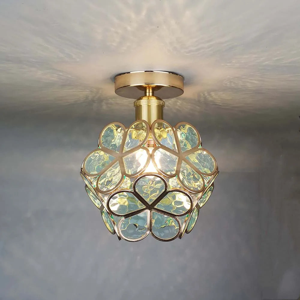 Loftslampe med Blomstermønster til Entré