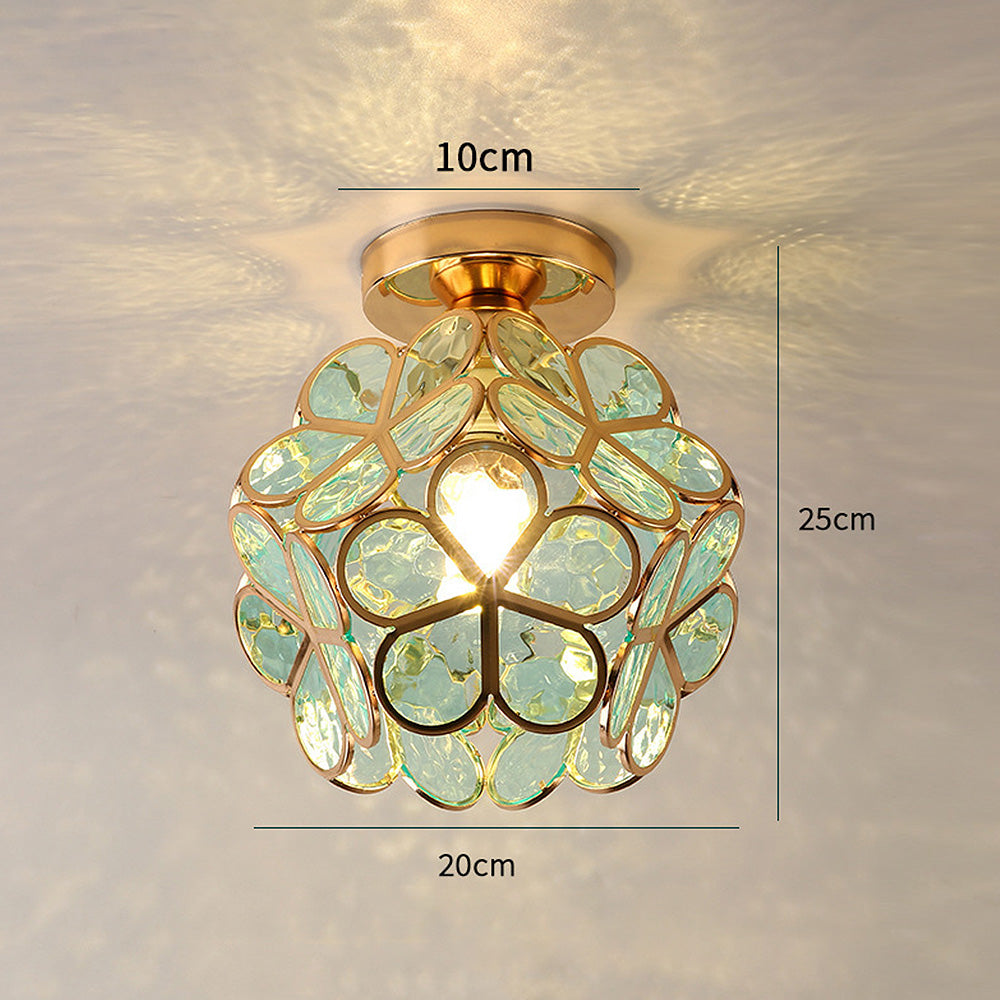 Loftslampe med Blomstermønster til Entré