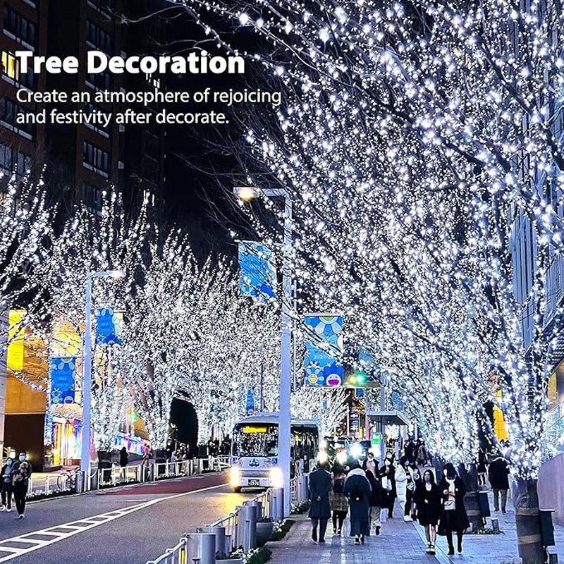LED Christmas Lights on Copper Wire - Flexible String Lights for Christmas Decorations