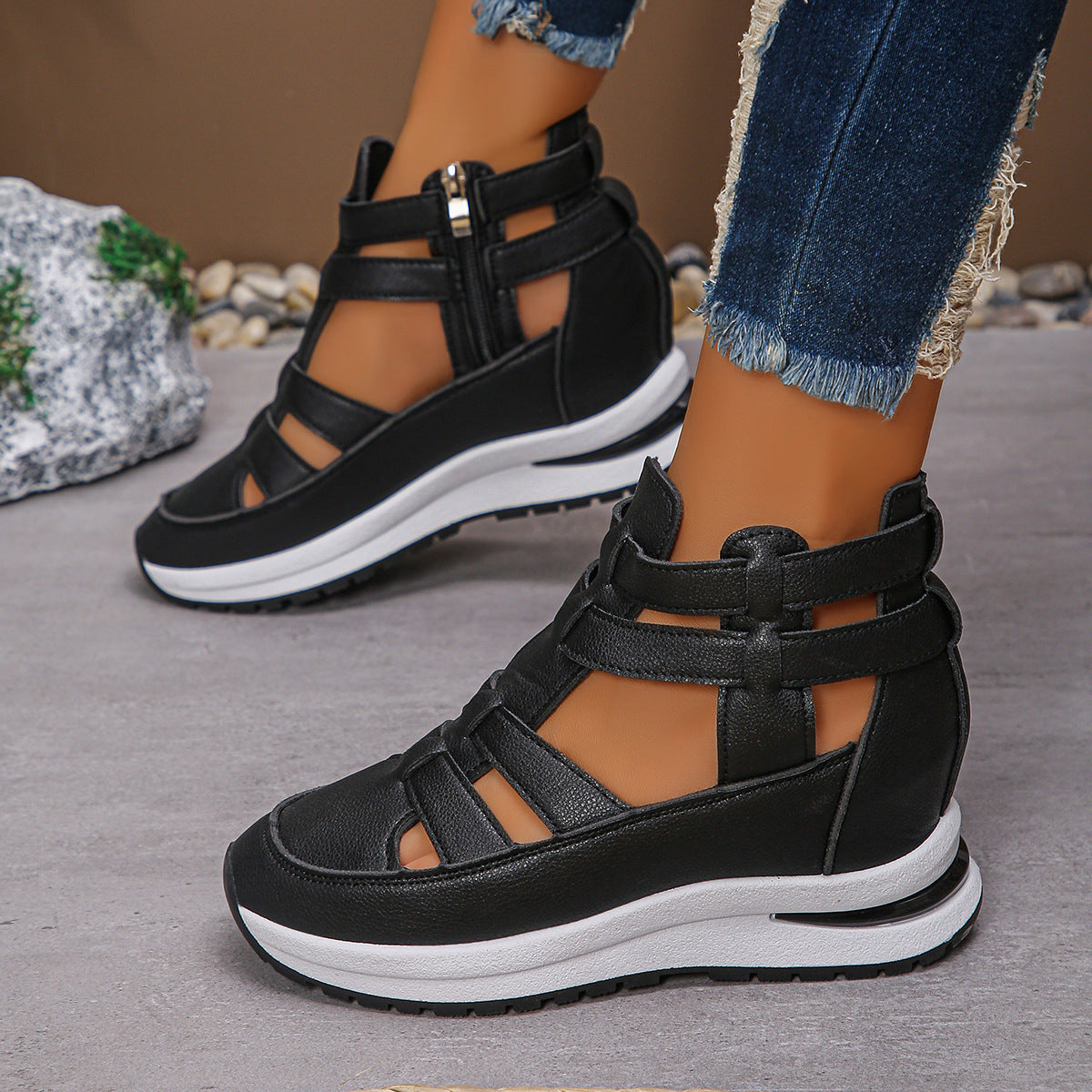 AirFlex Hybrid Sneakersandal – Sporty og Luftig Damesko