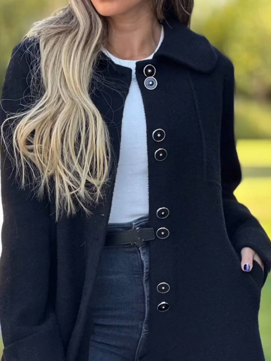 Charlotte Gilet Lang Kvinde – Elegant, Varm & Behagelig Cardigan til Alle Anledninger