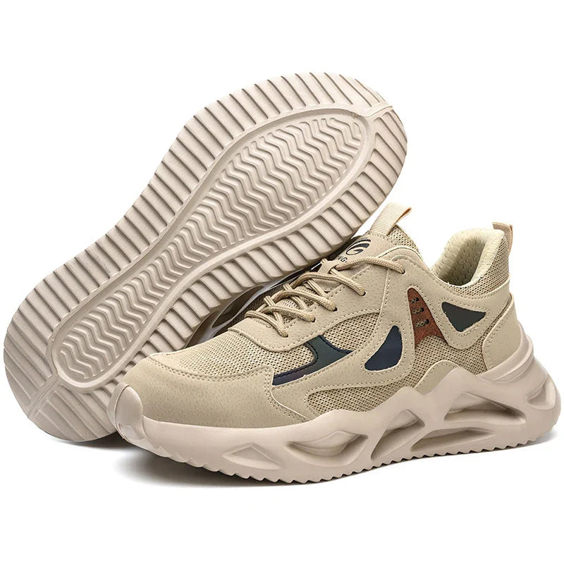 Herre Arbejdssko Med Stål Tå Modern Sneakers