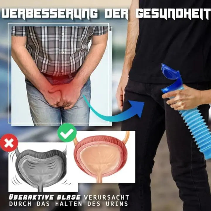 Mænds Bærbar Urinal Kompakt Design