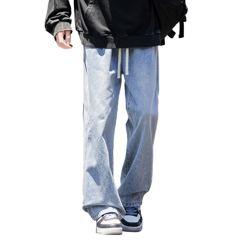 Herre Baggy Jeans med Brede Ben