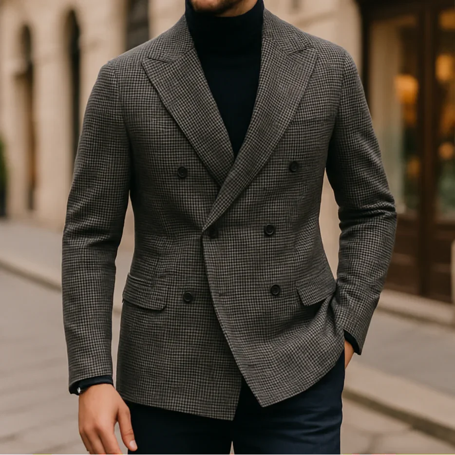 Herre Blazer med Skræddersyet Pasform