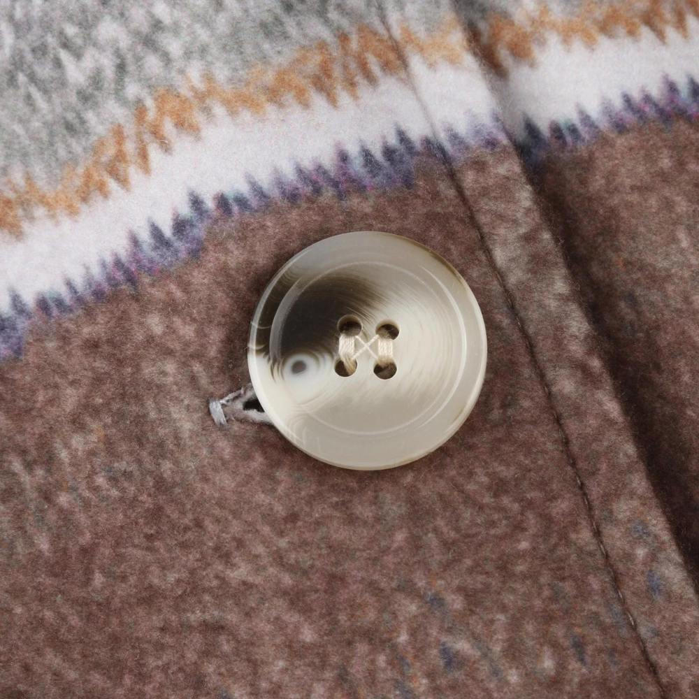 Herre Cardigan Lang Sjal-Krave med Farverige Striber