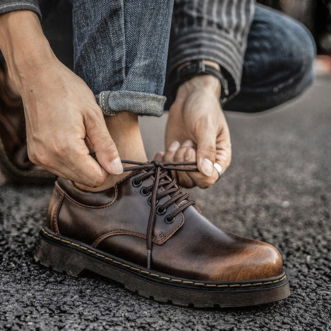 Mænds Casual Snøresko Tidløst Design til Fritid og Arbejde