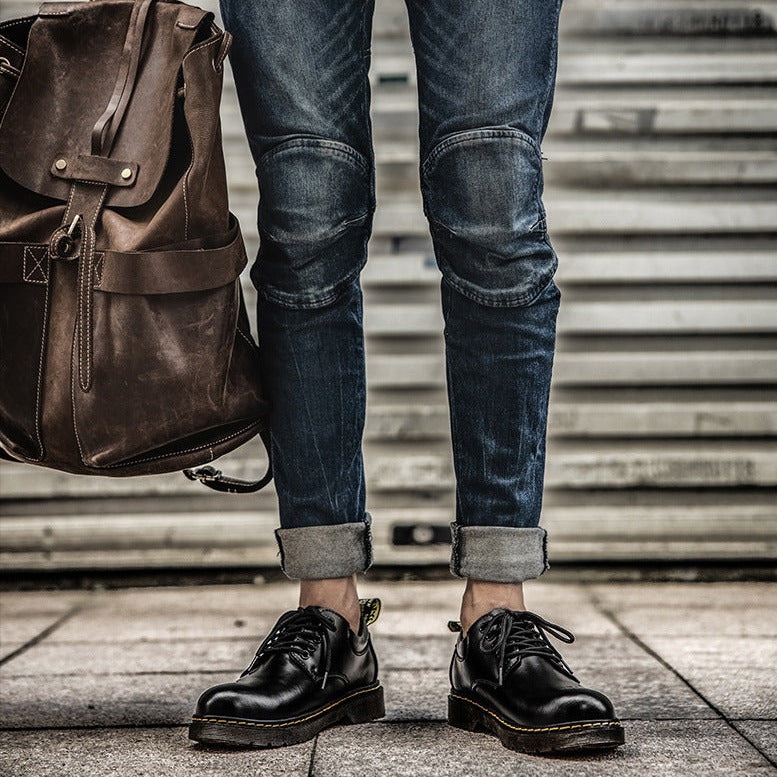 Mænds Casual Snøresko Tidløst Design til Fritid og Arbejde