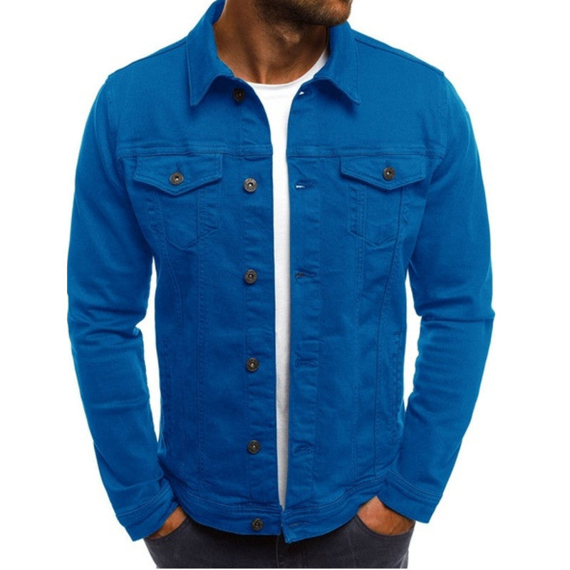Herre Denim Jakke Regular Fit Button-Up