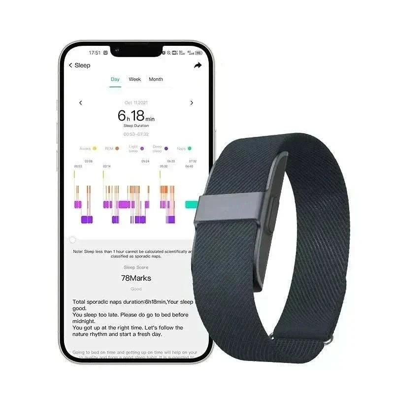 Mænds Fitness Tracker med Pulsmåling og O2 Overvågning