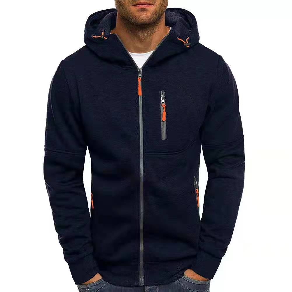 Herre Fleece Hættejakke Casual Stil