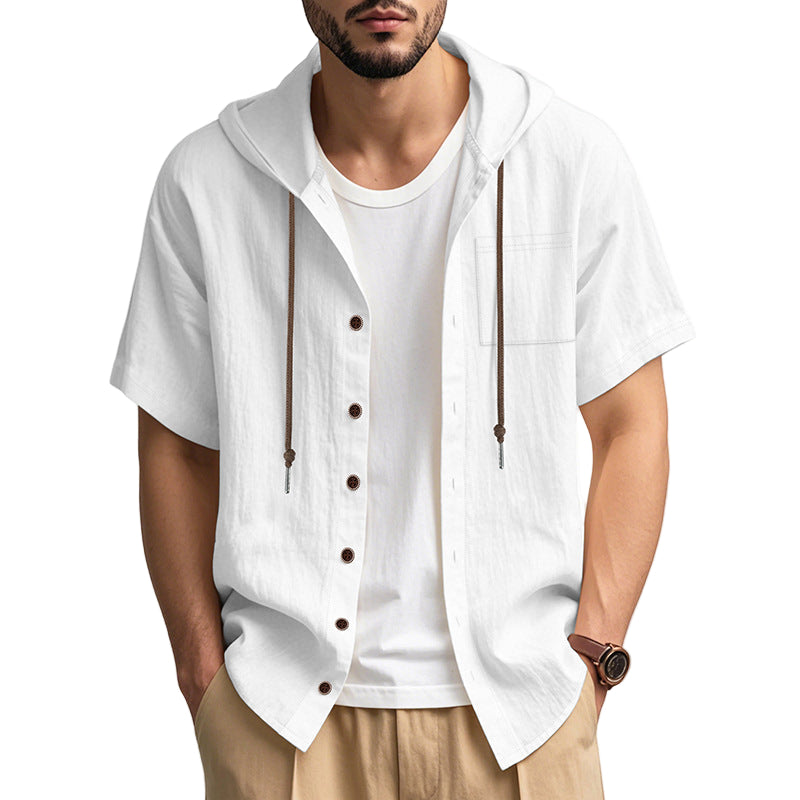 Herre Hættetrøje Button-Up Casual