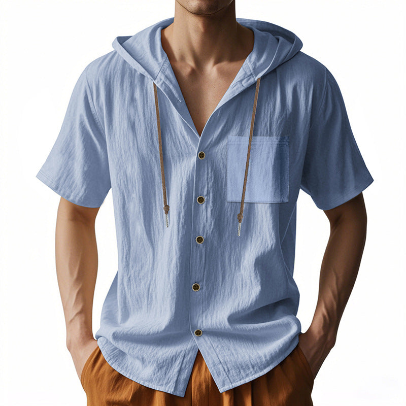 Herre Hættetrøje Button-Up Casual