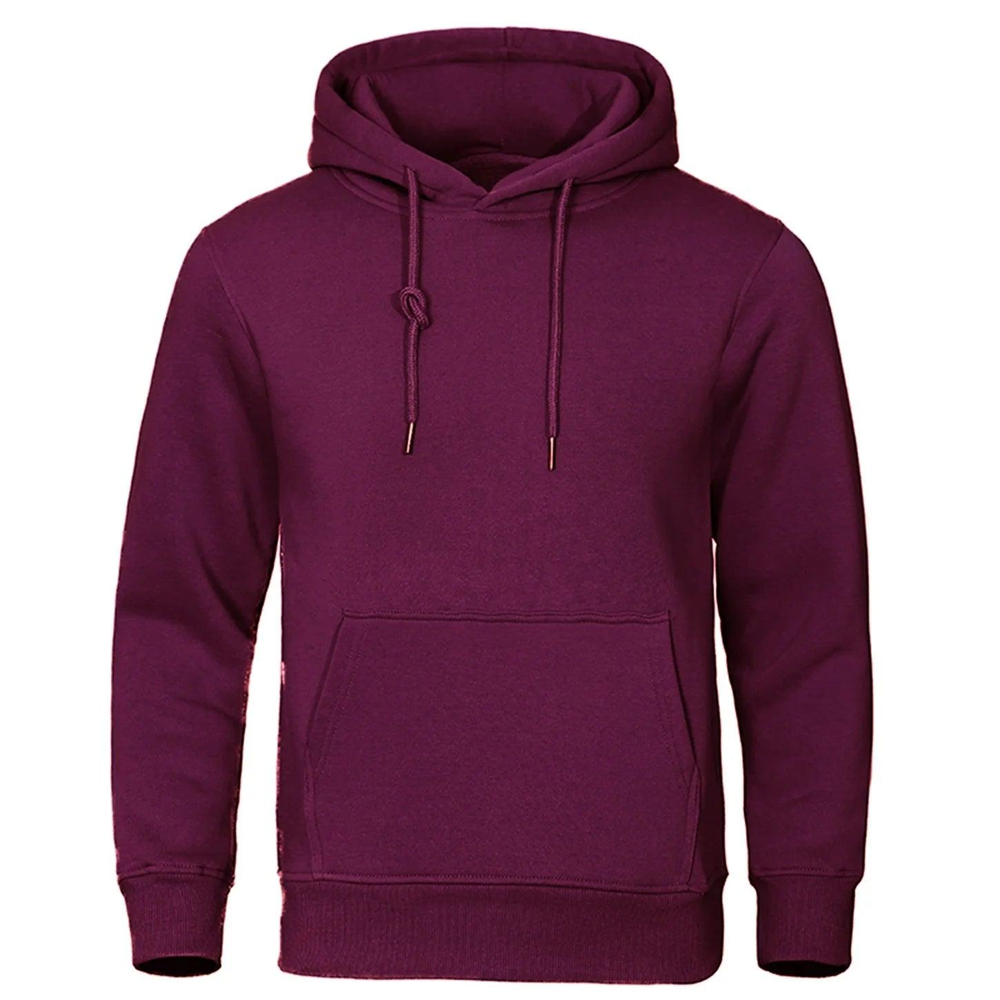 Mænds Hættetrøje Casual Fleece