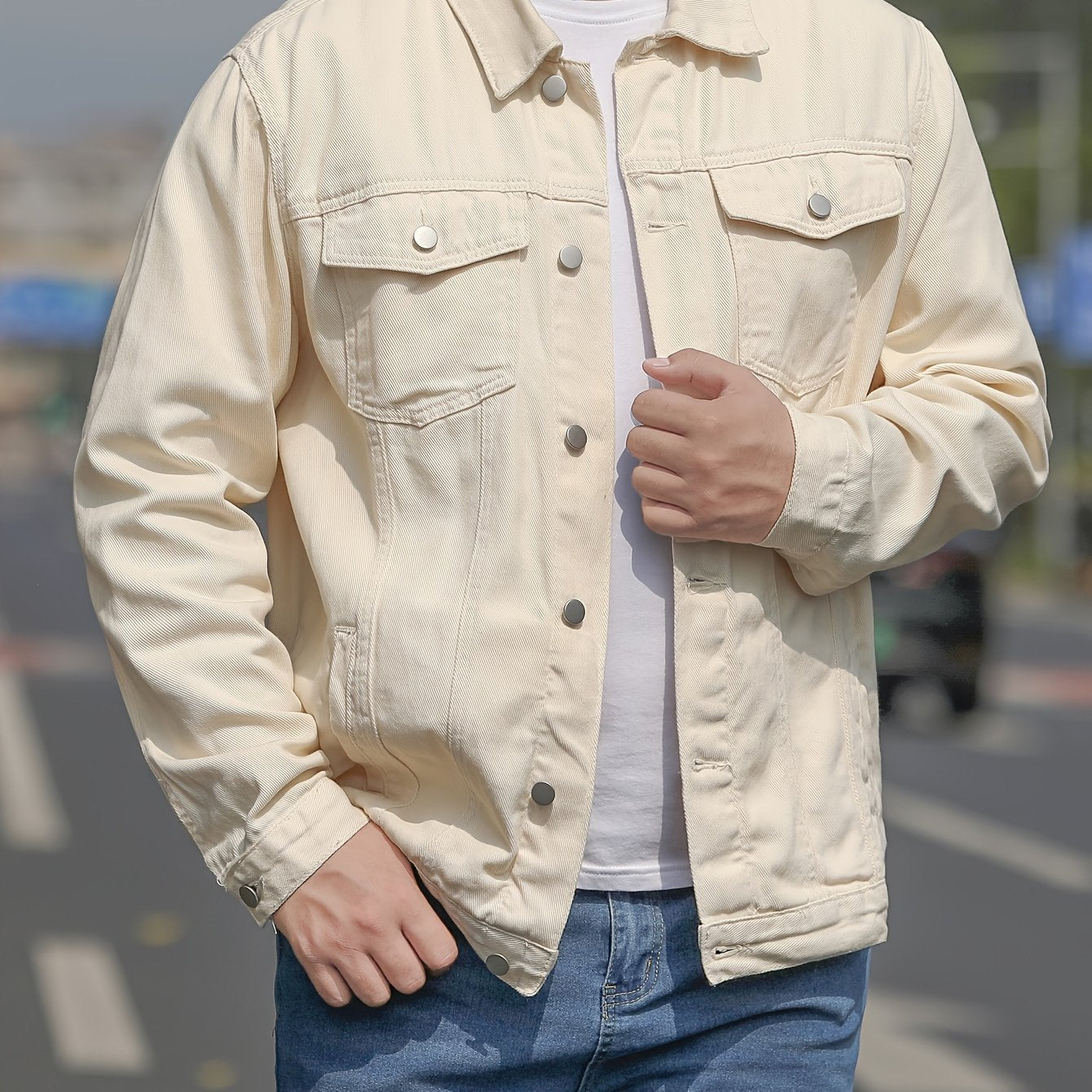 Herre Jakke Casual Stil