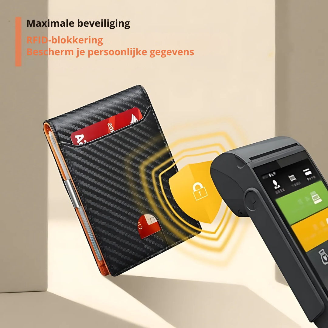 Mænds Kompakt Design RFID Læderpung
