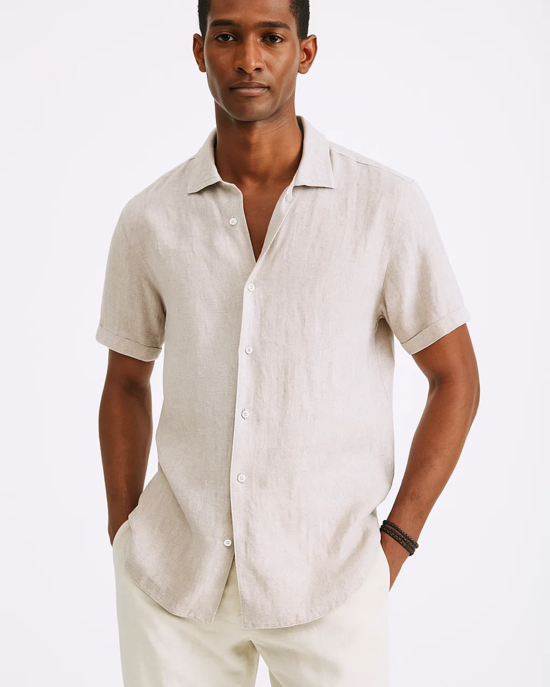 Herre Kortærmet Skjorte Casual Stil