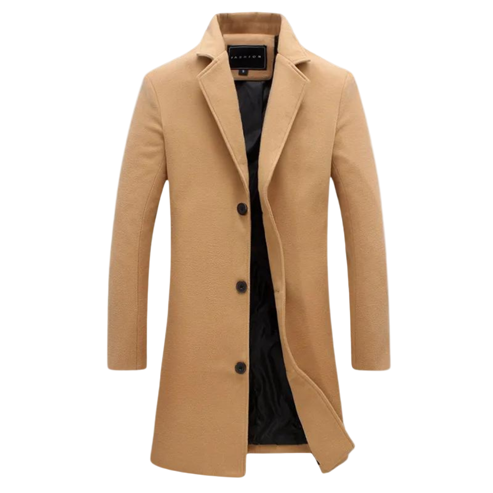 Herre Lang Frakke Moderne Stil