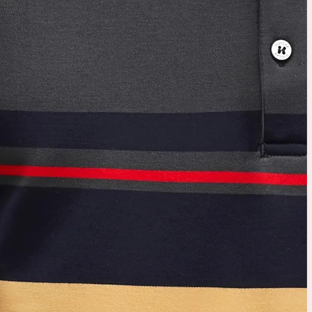 Mænds Langærmet T-shirt med Striber