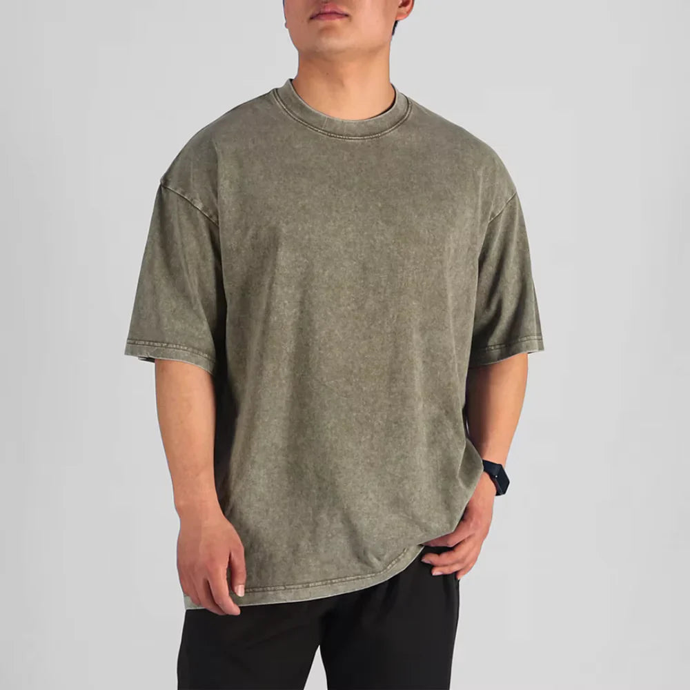 Herre Overdimensioneret T-shirt Casual