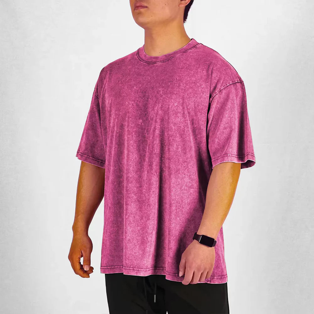 Herre Overdimensioneret T-shirt Casual