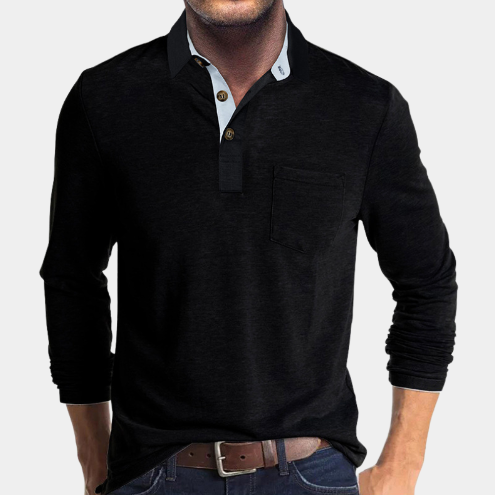Herre Poloshirt Trendy Casual Stil