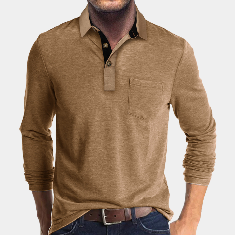 Herre Poloshirt Trendy Casual Stil