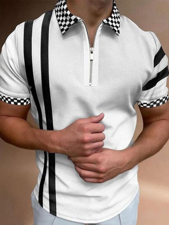 Herre Poloshirt med Turn-Down Krave