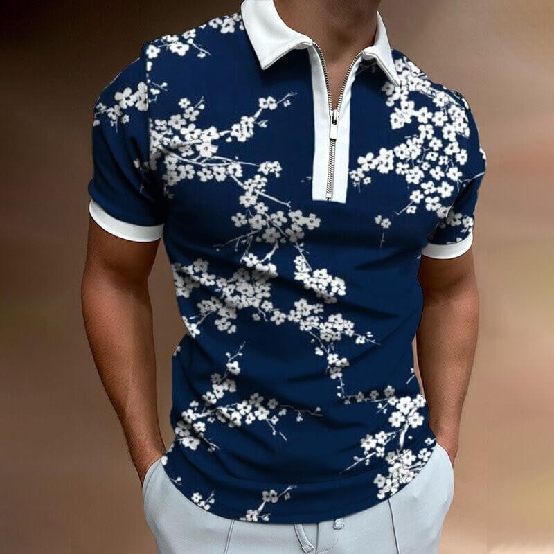 Herre Poloshirt med Turn-Down Krave
