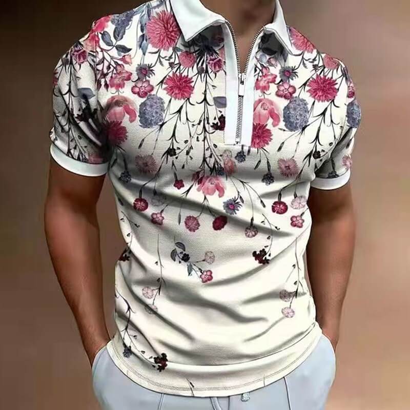 Herre Poloshirt med Turn-Down Krave