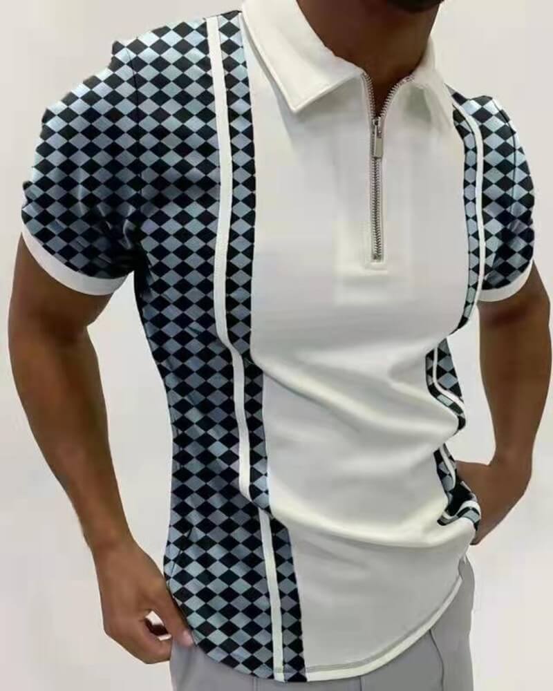 Herre Poloshirt med Turn-Down Krave