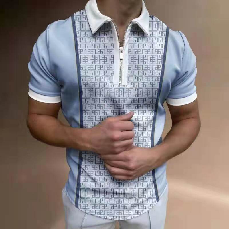 Herre Poloshirt med Turn-Down Krave