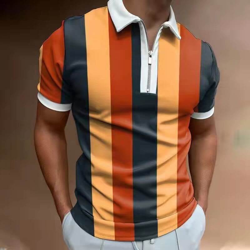 Herre Poloshirt med Turn-Down Krave