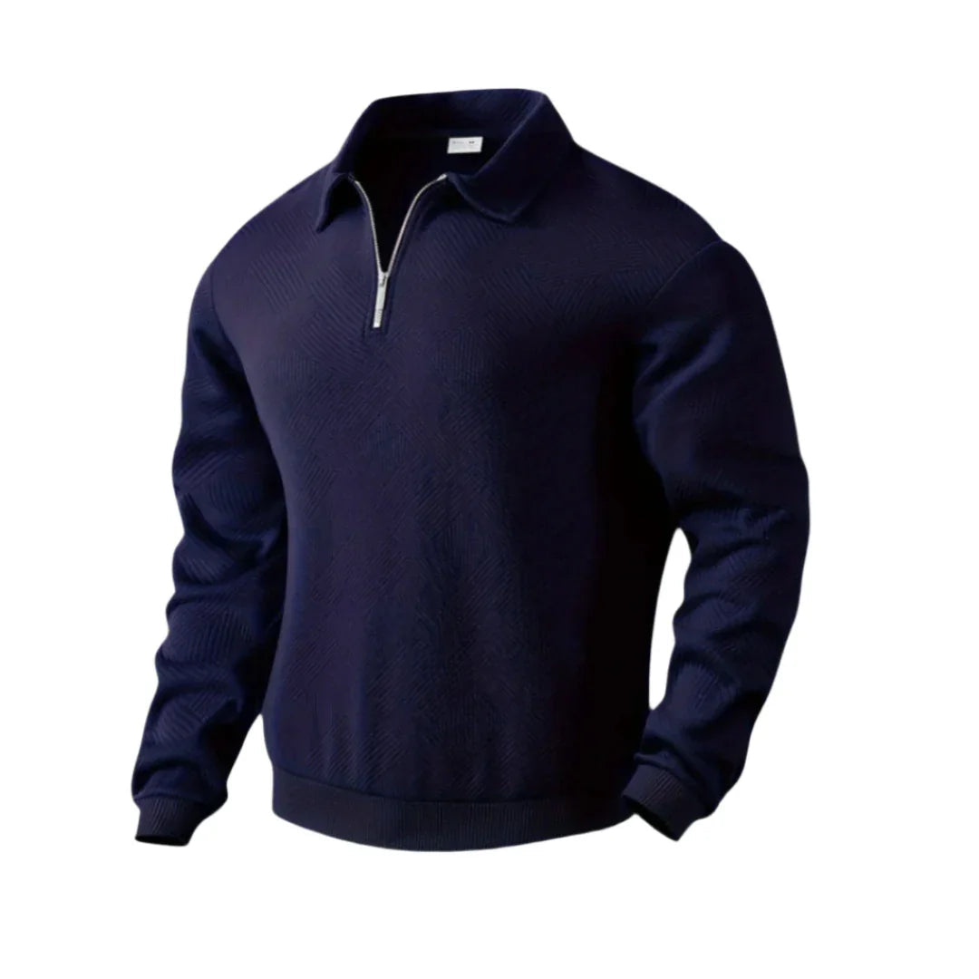 Herre Quarter Zip Jumper Casual Stil