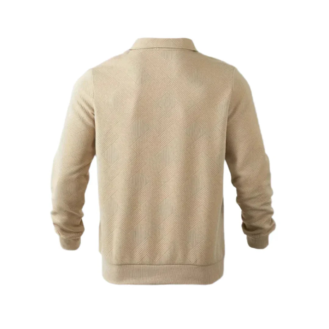 Herre Quarter Zip Jumper Casual Stil