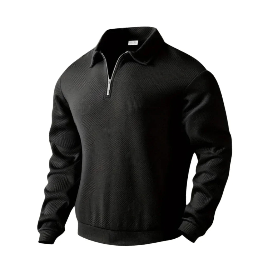 Herre Quarter Zip Jumper Casual Stil