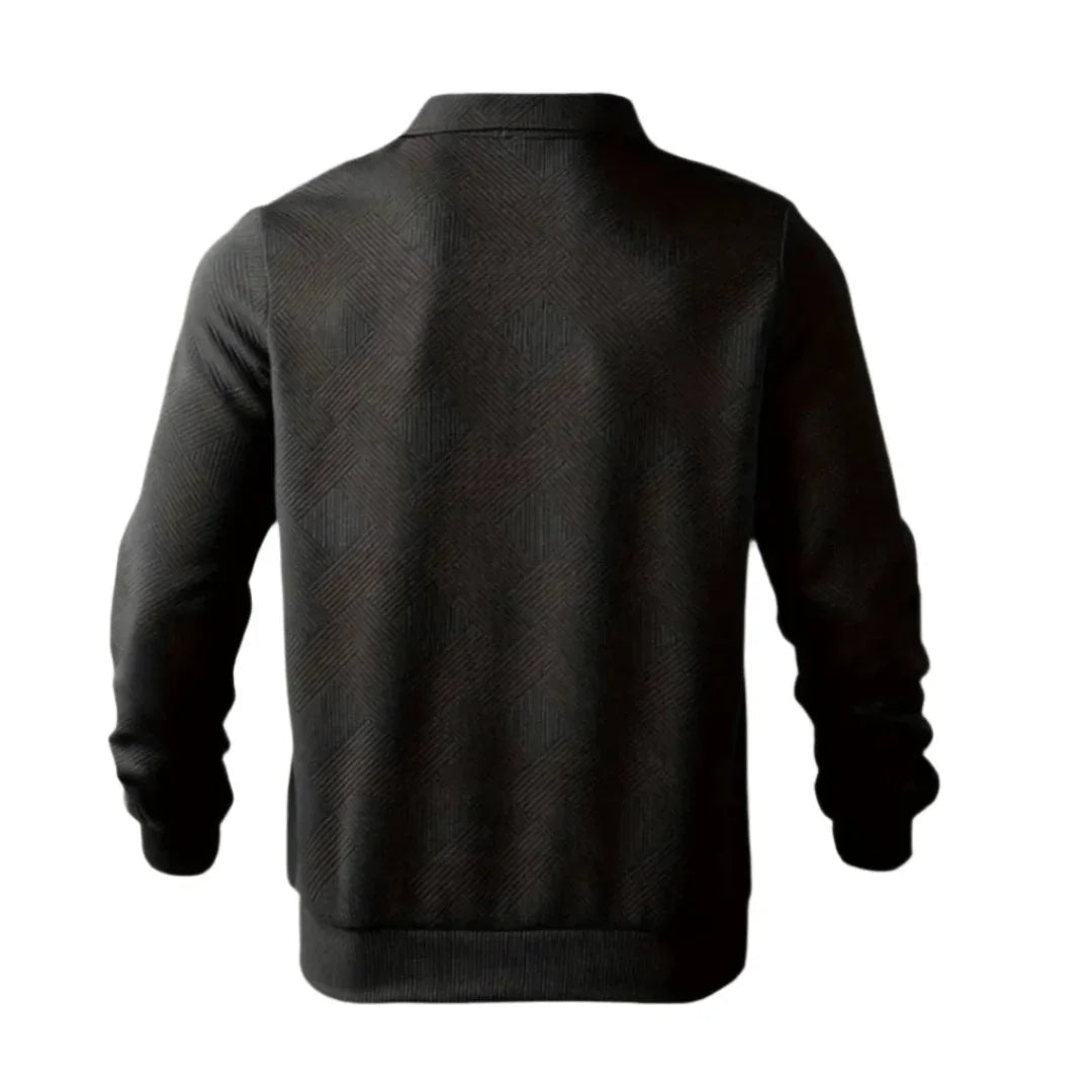Herre Quarter Zip Jumper Casual Stil
