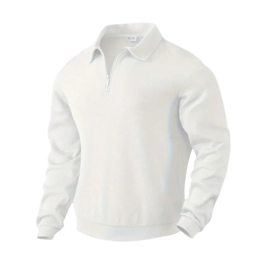 Herre Quarter Zip Jumper Casual Stil