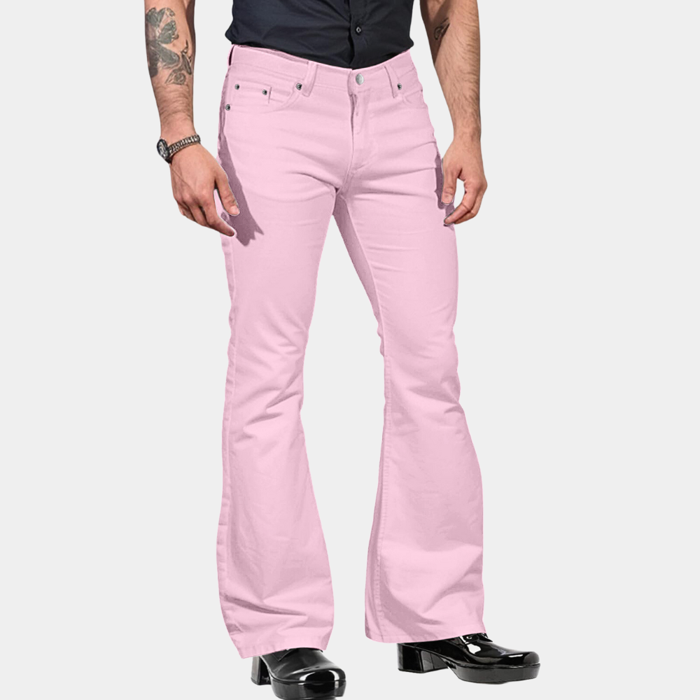 Herre Retro Flare Bukser Casual Stil