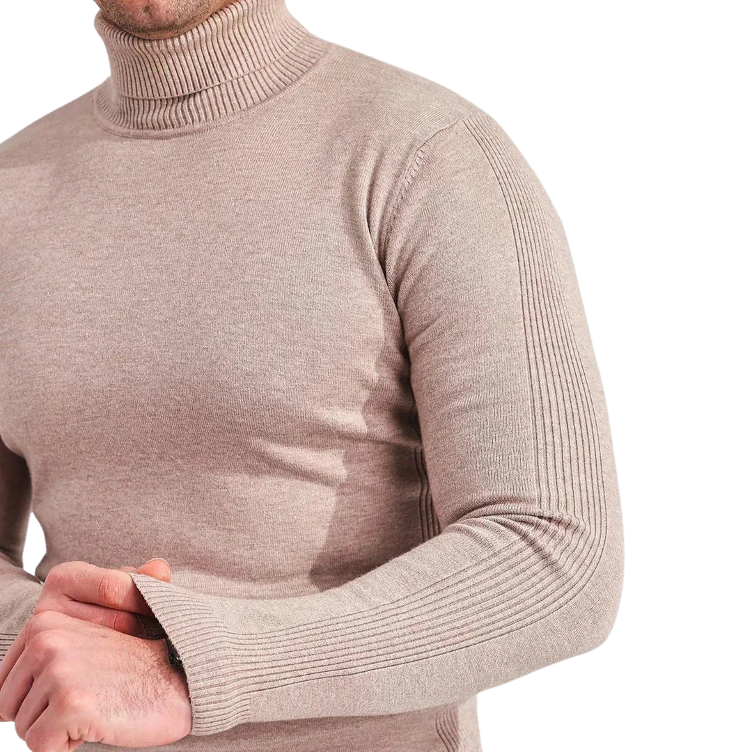 Mænds Rullekravetrøje Klassisk Stil