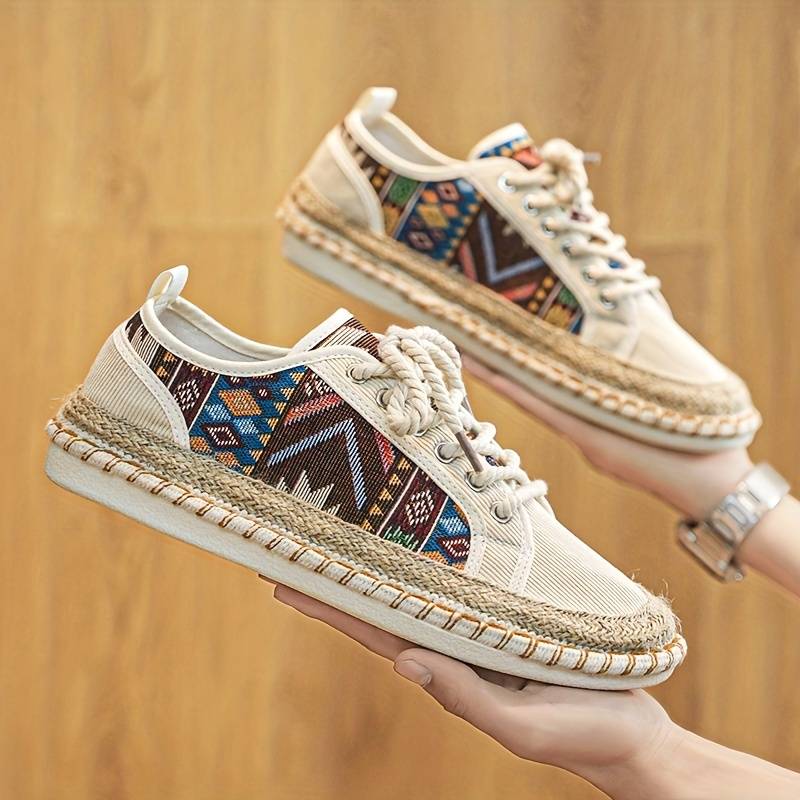 Herre Canvas Sko Casual Åndbare Espadrilles