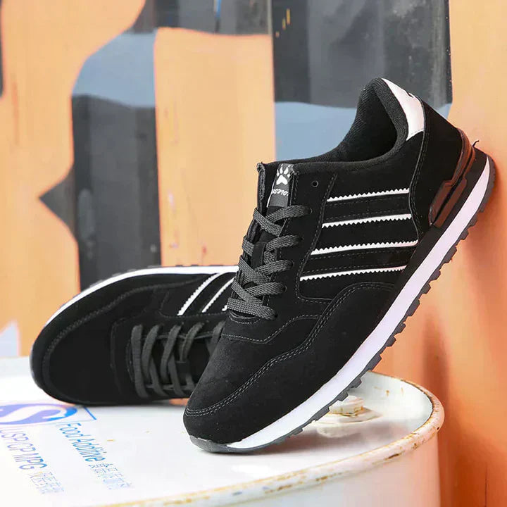 HerreSneakers i Læder Klassisk Design