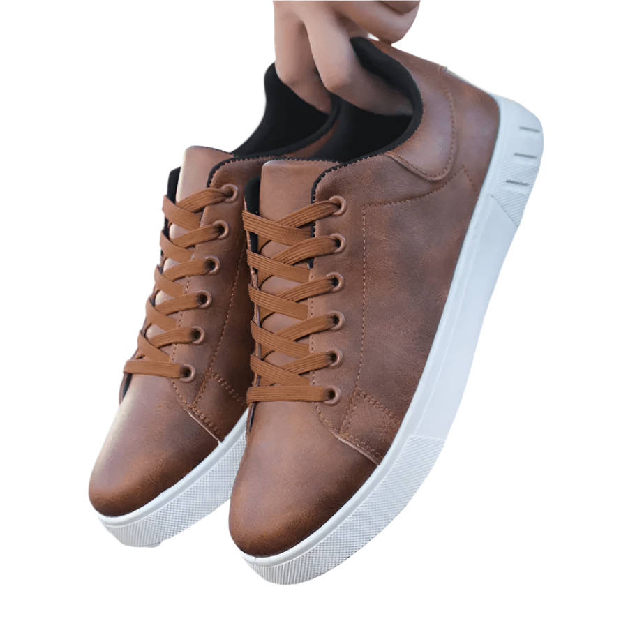 Mænds Sneakers i Læder Stilfuld