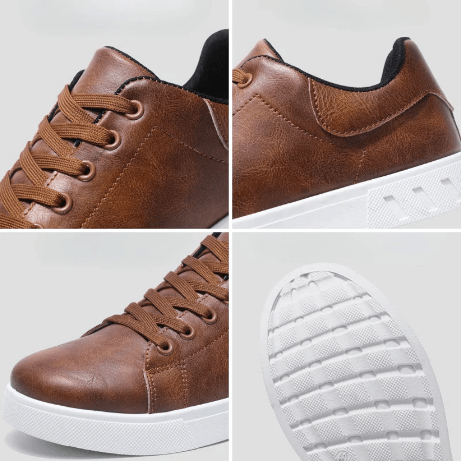 Mænds Sneakers i Læder Stilfuld
