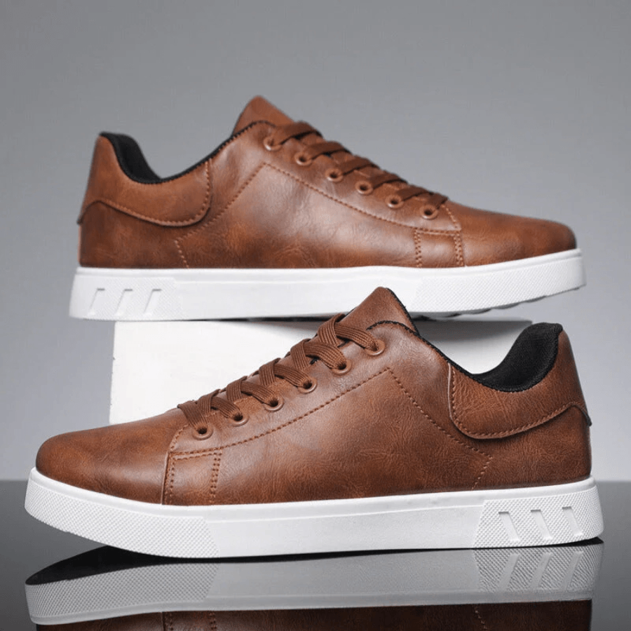 Mænds Sneakers i Læder Stilfuld