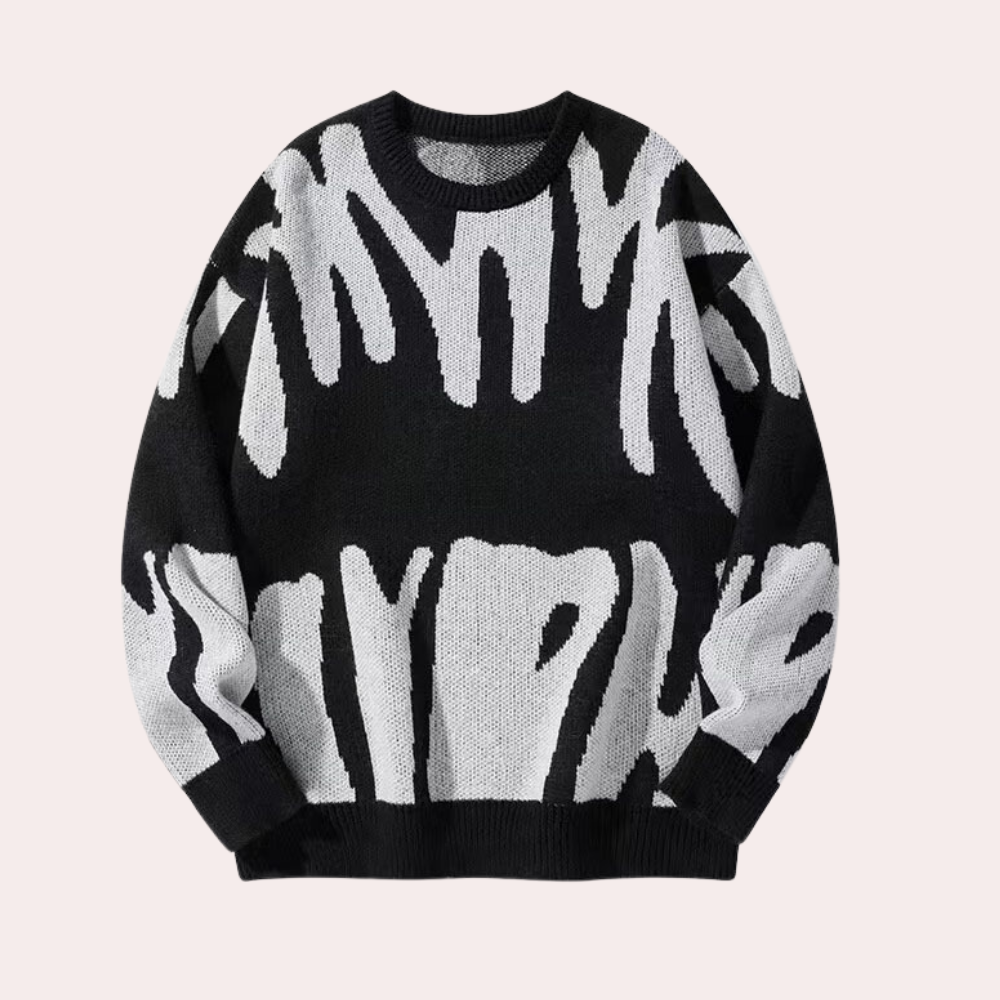 Mænds Strikket Sweater i Maskulin Stil