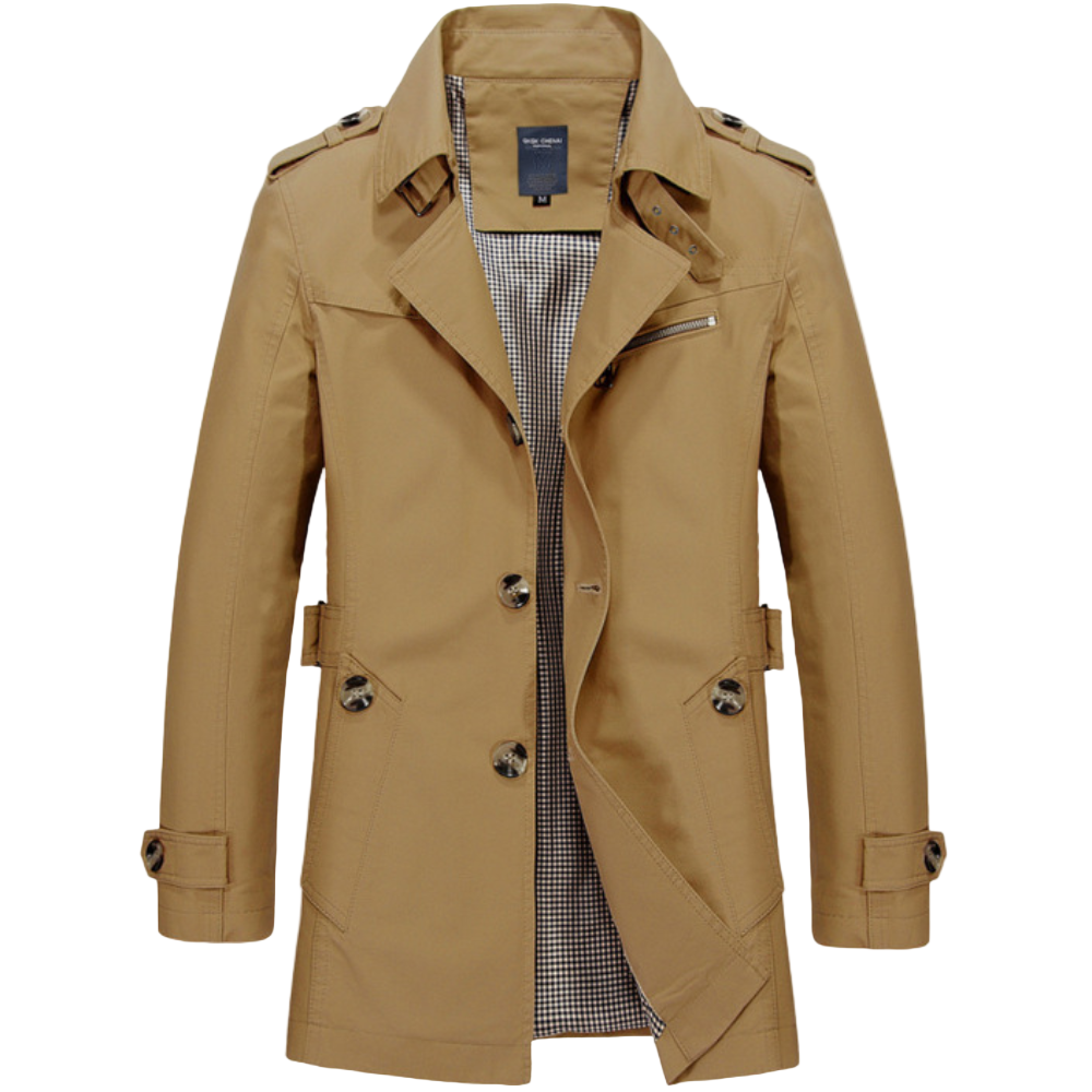 Herre Trenchcoat i Tidløst Design