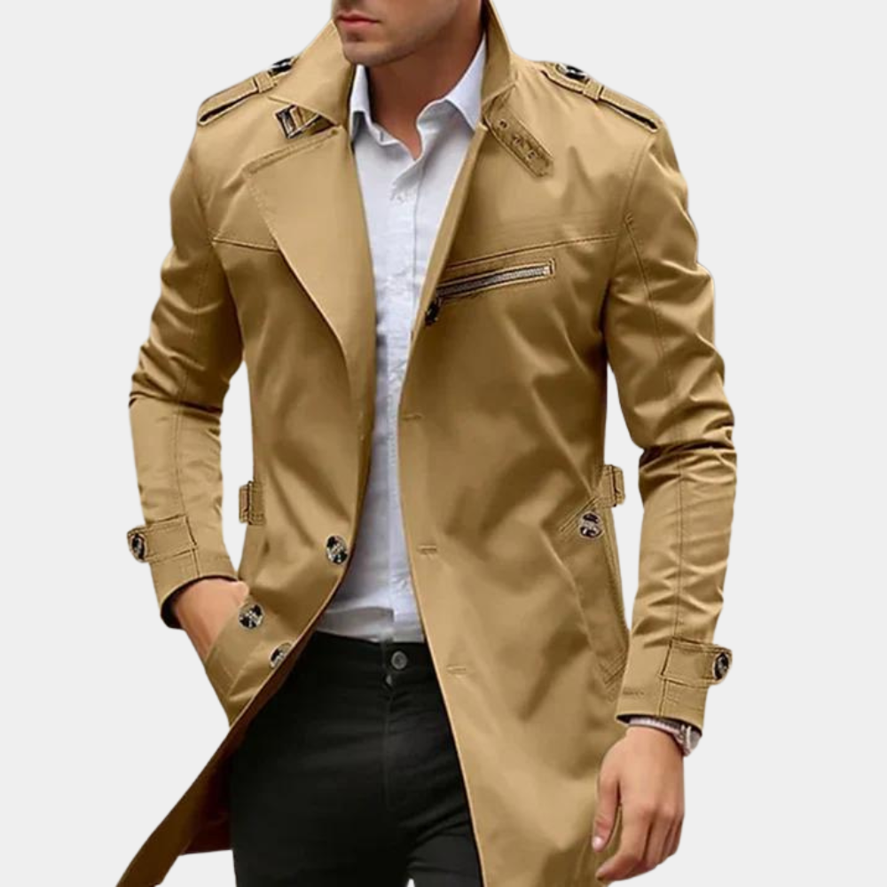 Herre Trenchcoat i Tidløst Design