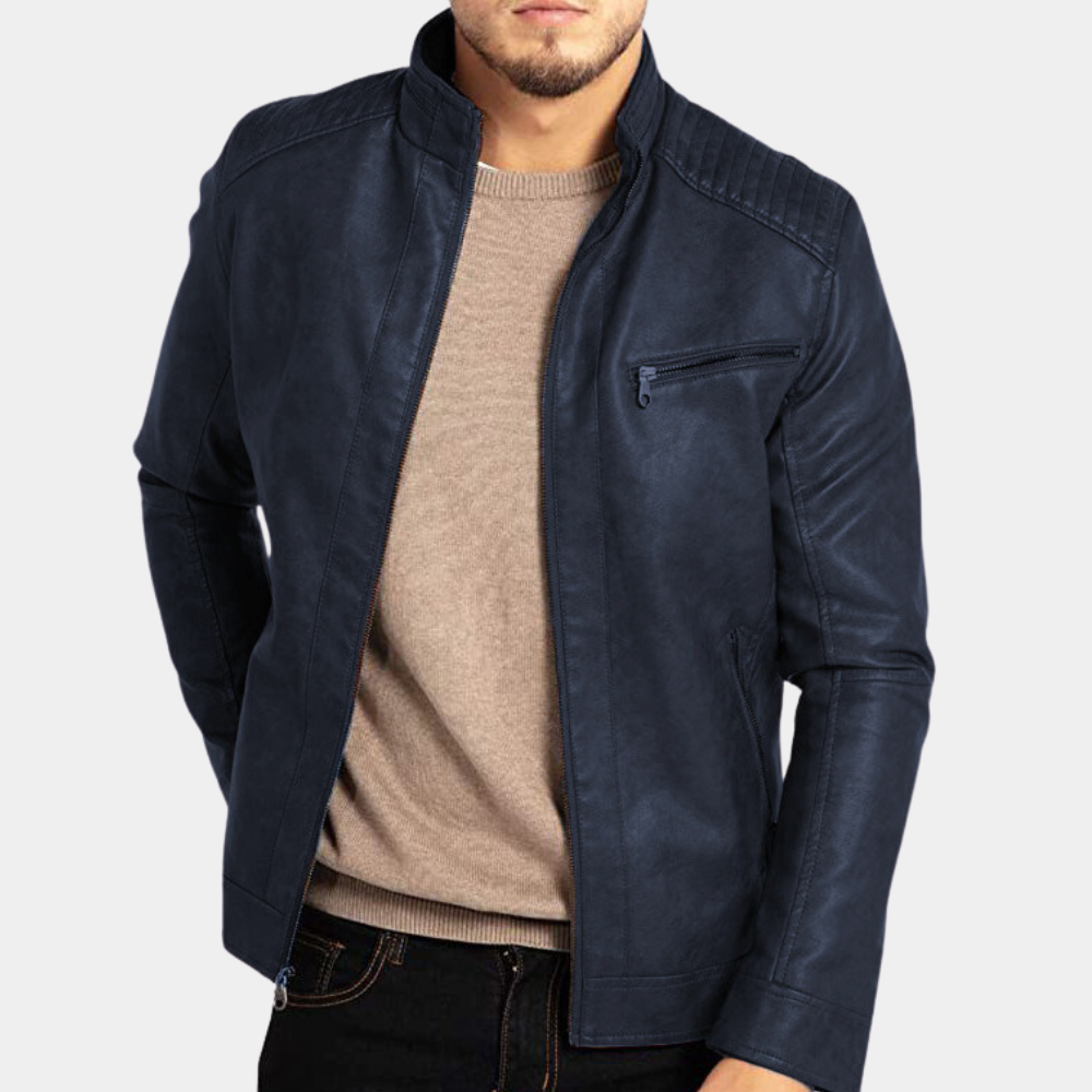 Herre Vindtæt Jakke Stilfuld Design