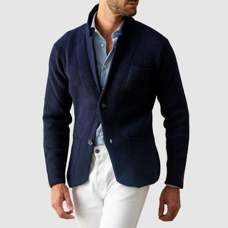 Herre Vintage Cardigan med Standardkrave